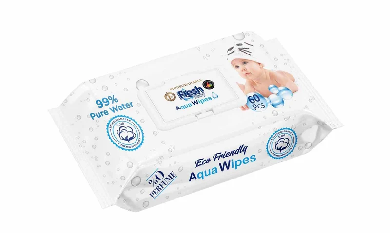 Fresh Baby Aqua Wipes Feuchttücher 60 Stück