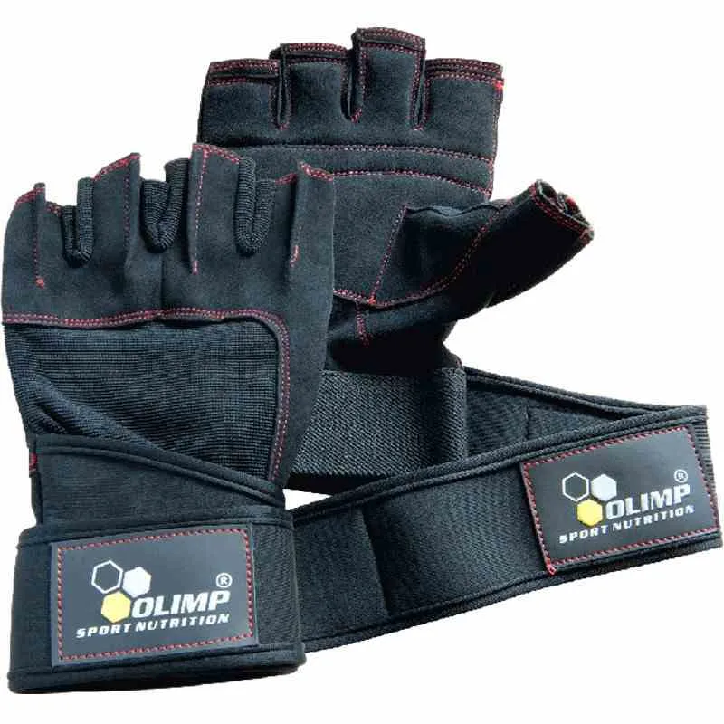 Olimp Trainingshandschuhe Raptor schwarz / rot XL