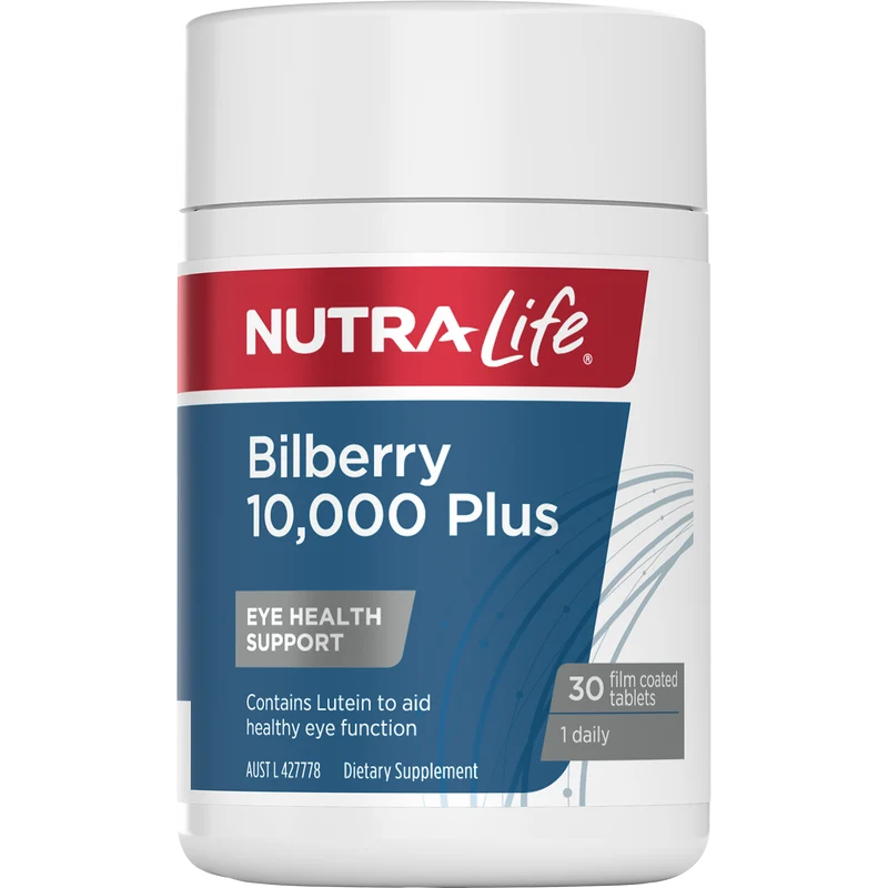 Nutra-Life Bilberry 10,000 Plus 30 Tablets