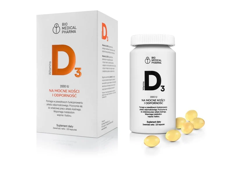 Bio Medical Pharma Vitamin D3 2000 iu 120 Kapseln