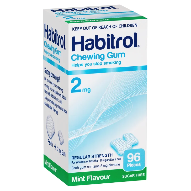 Habitrol Chewing Gum Mint 2mg 96pk