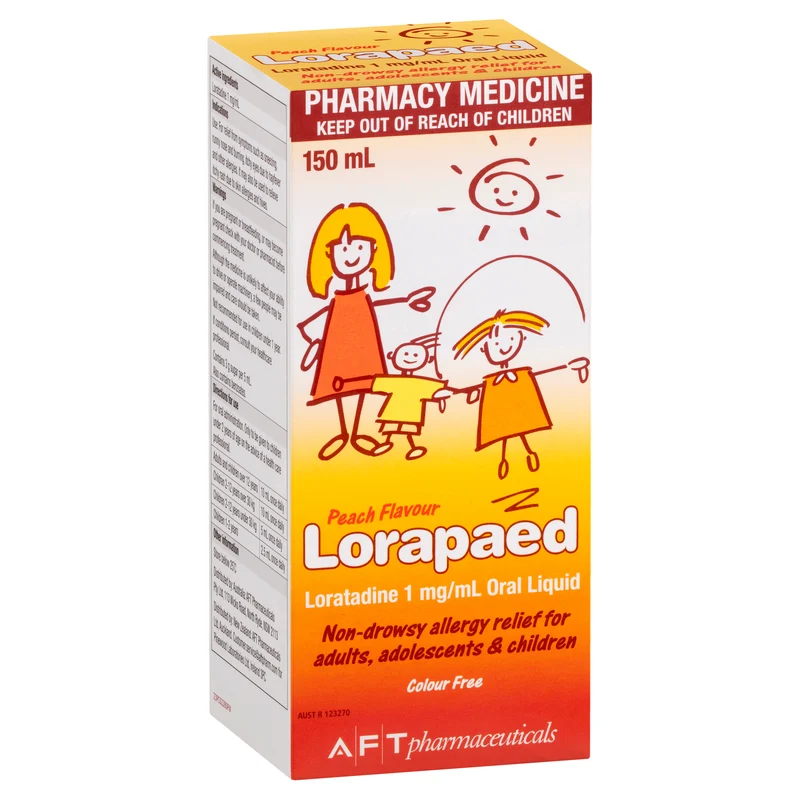 Lorapaed Liquid Peach Flavour 150 mL