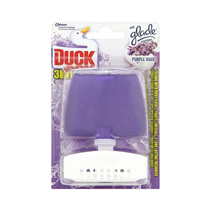 Duck Toilet Rim Block Purple Wave