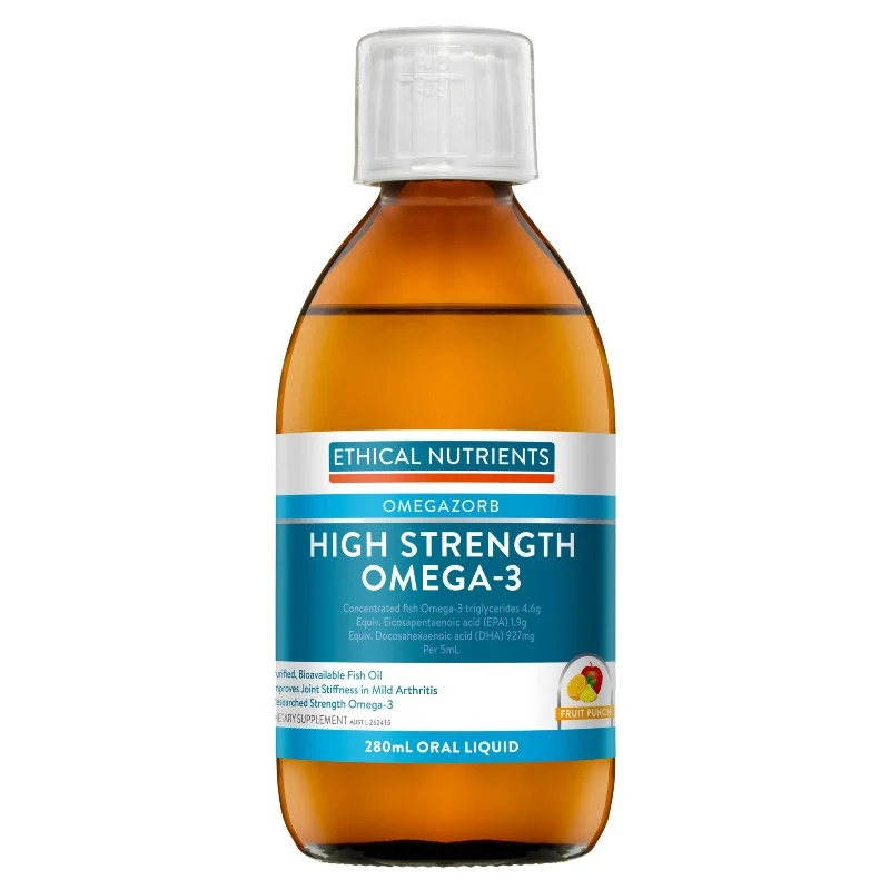 Ethical Nutrients High Strength Omega-3 Fruit Punch 280ml