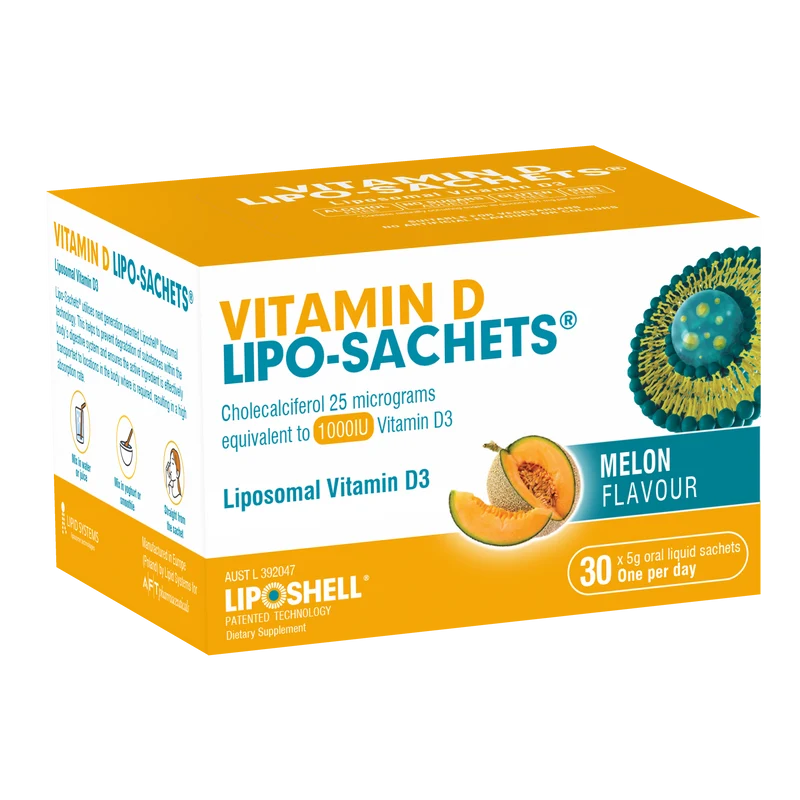 Vitamin D Lipo-Sachets® Melon Flavour 30 Sachets x 5g