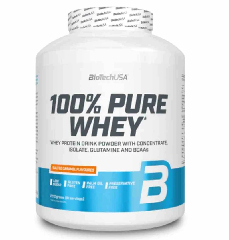 BioTech USA 100% reine Molke 2270g gesalzener Karamell-Geschmack