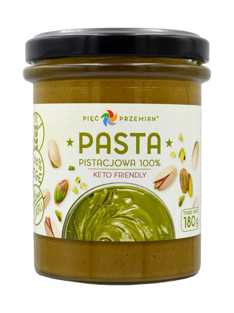 Glutenfreie, zuckerfreie Pistazienpaste 180 g - FIVE CHANGES
