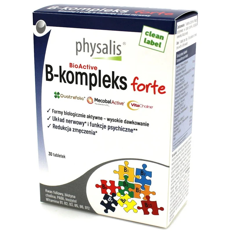 VITAMIN B-KOMPLEX FORTE 30 TABLETTEN - PHYSALIS