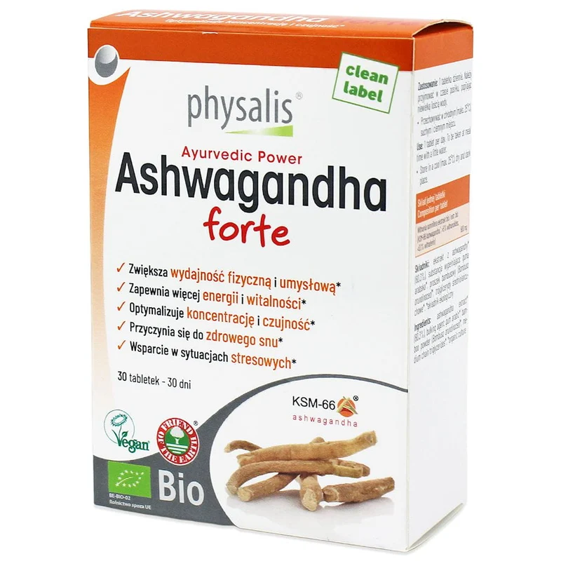 ASHWAGANDHA FORTE BIO 30 TABLETTEN - PHYSALIS