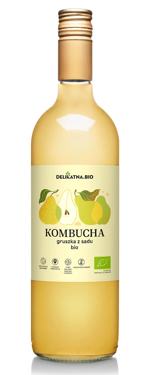 COMBUCHA GRUSHOWA BIO 750 ml - DELICIOUS (ZAKWASOWNIA)