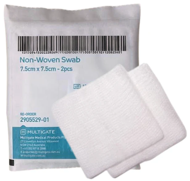 Multisorb Non Woven Sterile Dual Swab 7.5x7.5cm