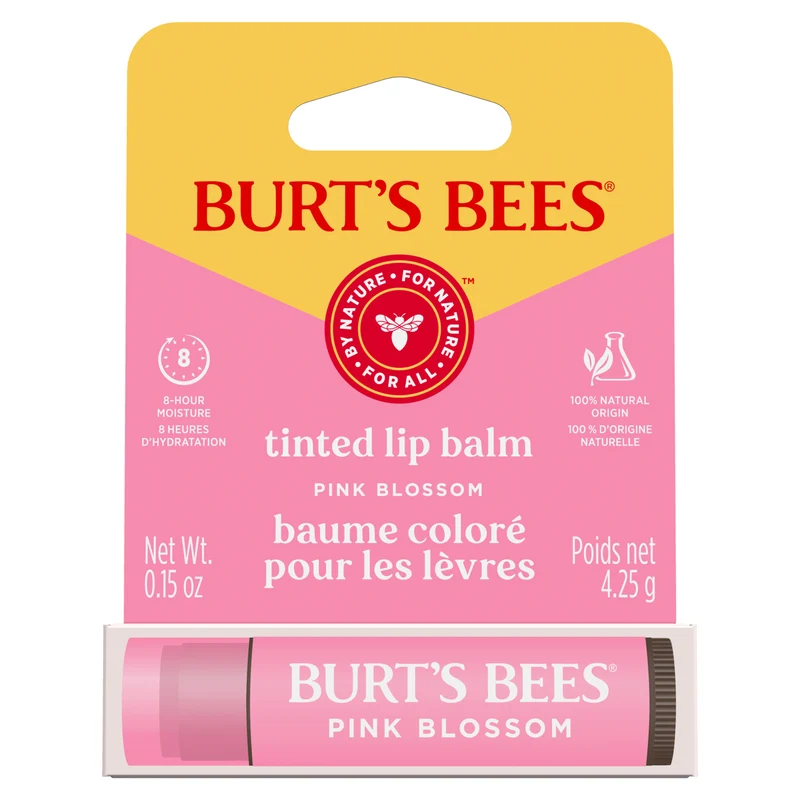 Burt's Bees Tinted Lip Balm Pink Blossom