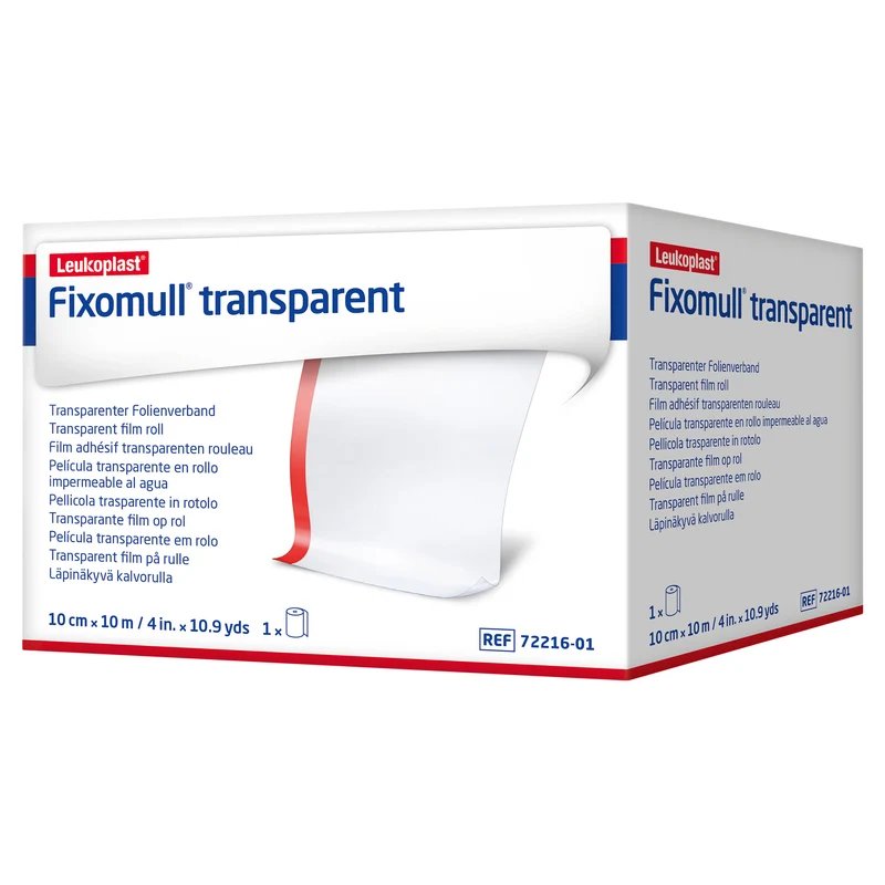 Fixomull Transparent Hypoallergenic Bandage Adhesive Strip 10cm x 1m