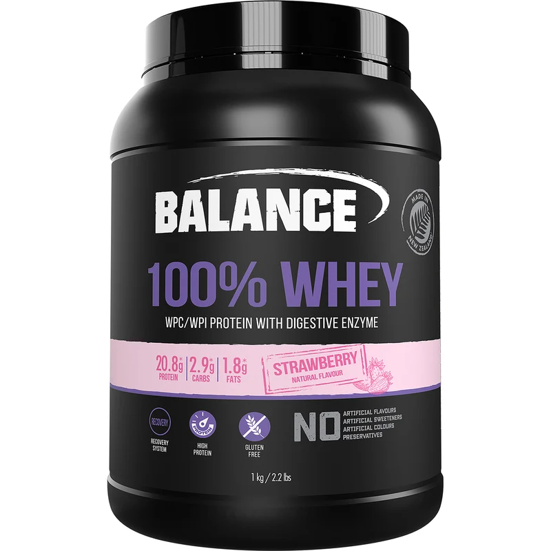 Balance 100% Whey Strawberry 1kg