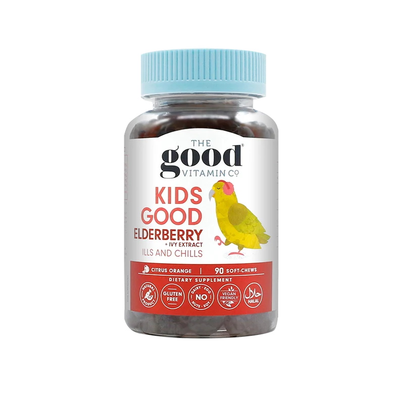 The Good Vitamin Co Kids Good Elderberry + Ivy Chewables 90 Pack
