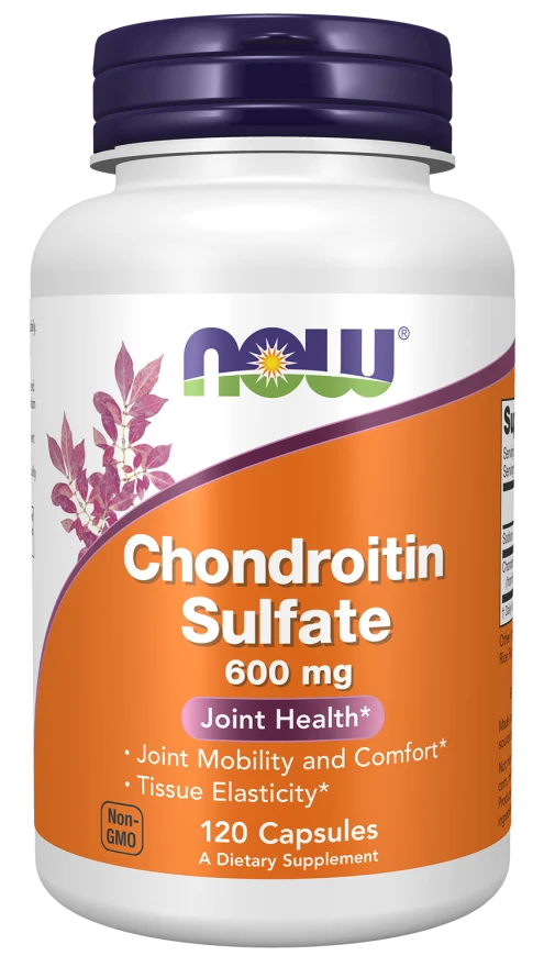 NOW FOODS Chondroitin Sulfat - Chondroitin Sulfat 600 mg (120 Kapseln).