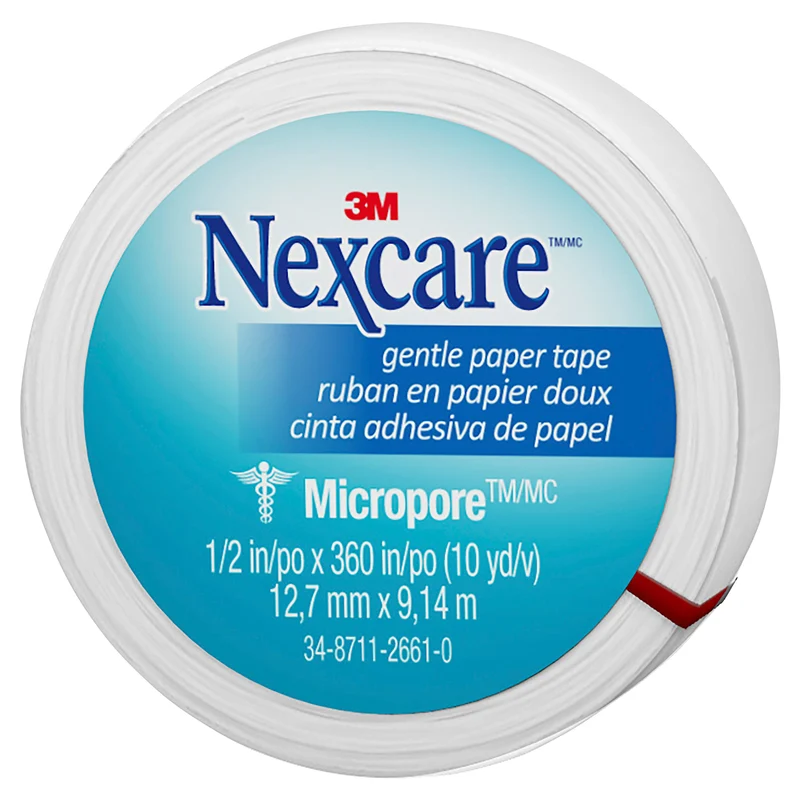 Nexcare Micropore Gentle Paper Tape - White 12.7mm x 9.1m