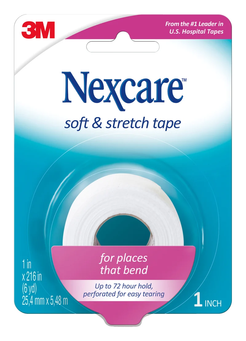 Nexcare Soft & Stretch Cloth Tape 25.4mm X 5.48m