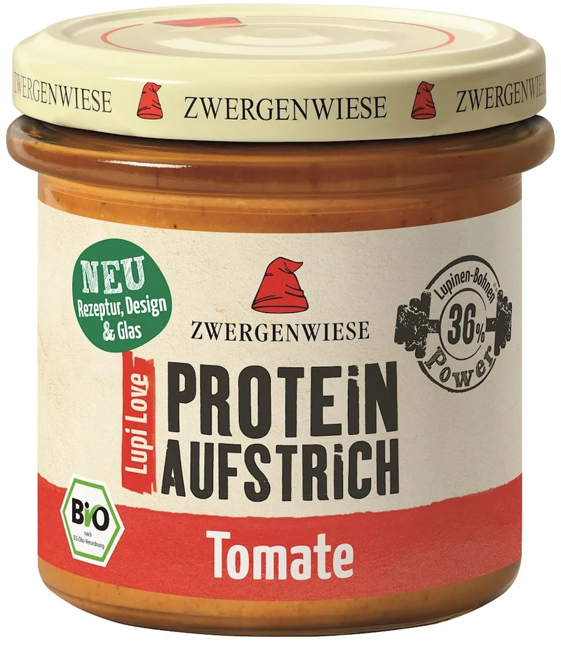 GLUTENFREIE PROTEINPASTE MIT TOMATO BIO 135 g - ZWERGENWIESE