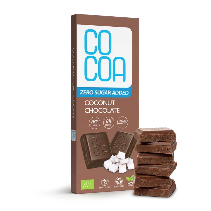 ZUCKERFREIE COCOA SCHOKOLADE BIO 40 g - COCOA