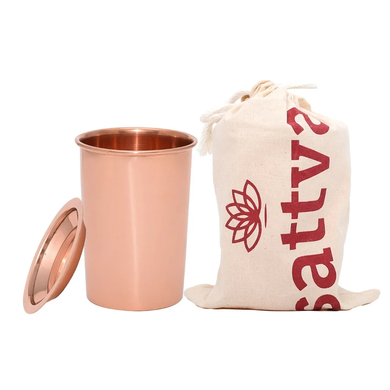 PLAIN COPPER Becher mit Deckel 350 ml - SATTVA