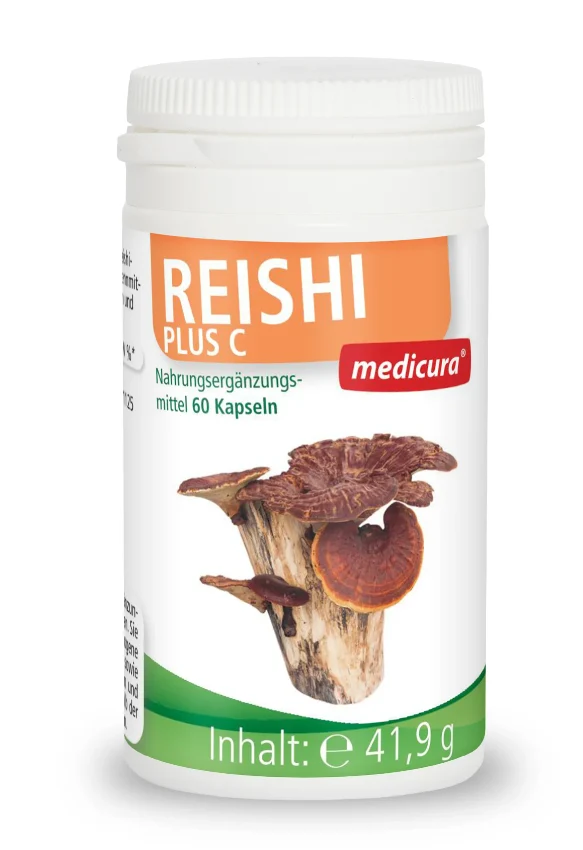 REISHI PILZE MIT VITAMIN C 60 KAPSELN - MEDICURA
