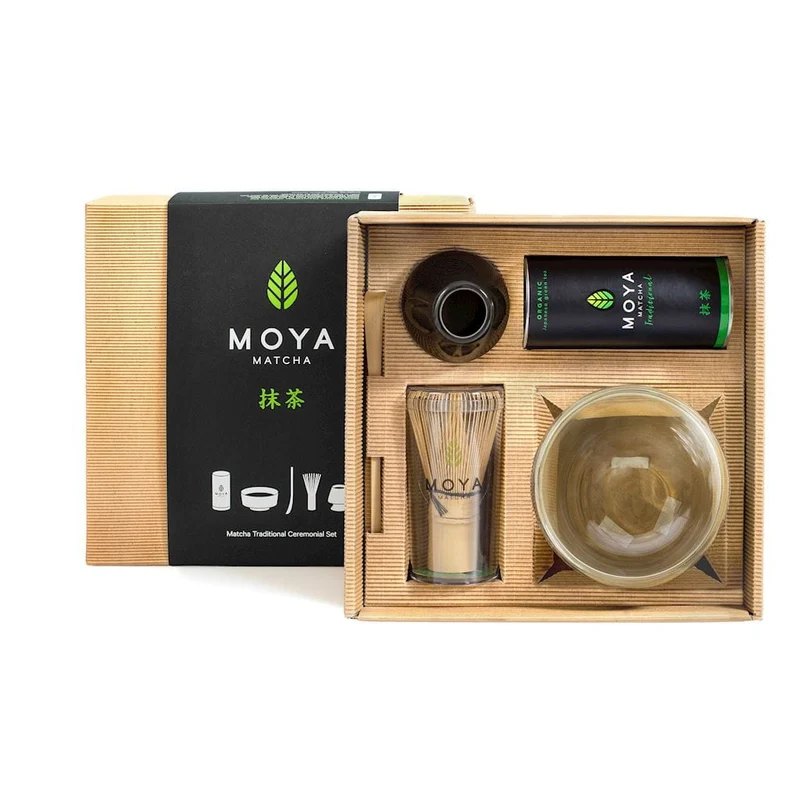 MATCHA ZEREMONIENSET MIT GLASSCHALE - MOYA MATCHA