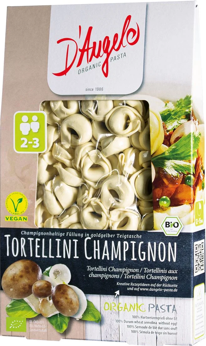 TORTELLINI MIT BOTTLEN BIO 250 g - D`ANGELO