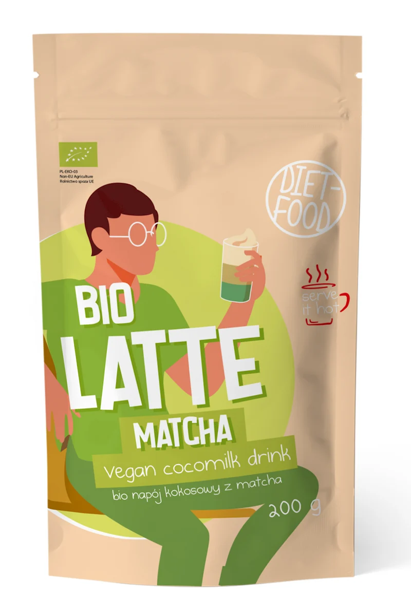 LATTE MATCHA - Kokosnuss MATCHA DRINK BIO 200 g - DIET-NAHRUNG
