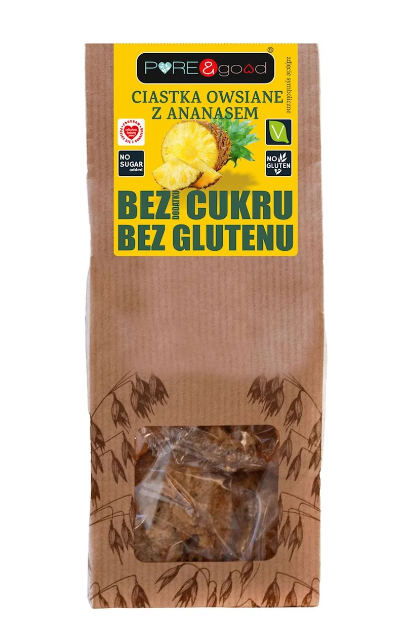 Glutenfreie Ananas und Ananaskekse 150 g - PURE&GOOD