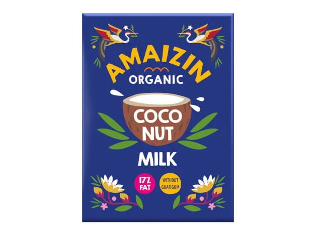 KOKONUSSMILCH - KOKONUSSMILCH OHNE GUAR GUM (17% FETT) BIO 500 ml - AMAIZIN