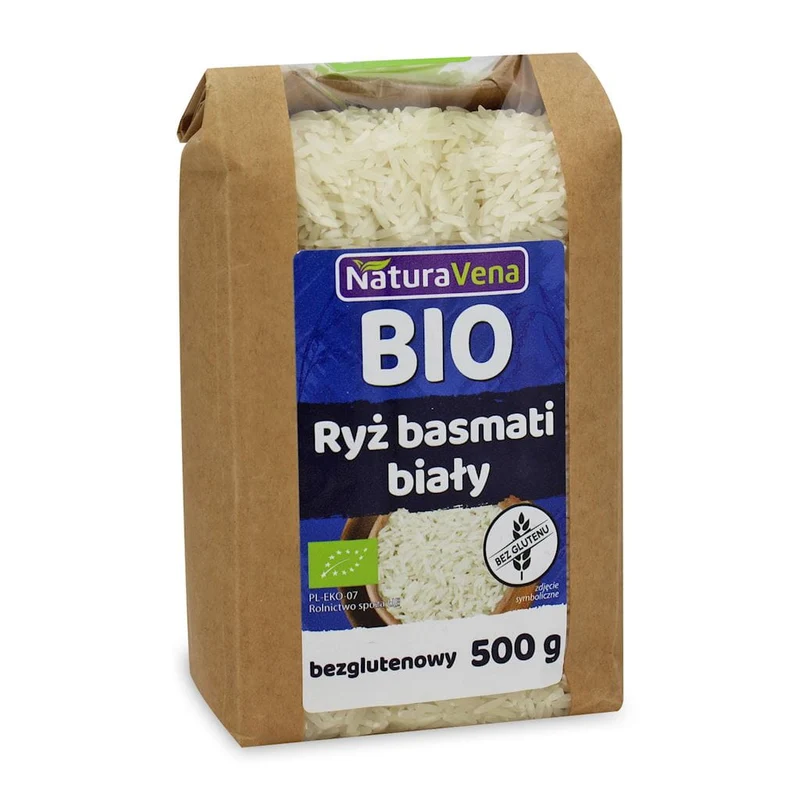 glutenfreier weißer Basmati-Reis BIO 500 g - NATURAVENA