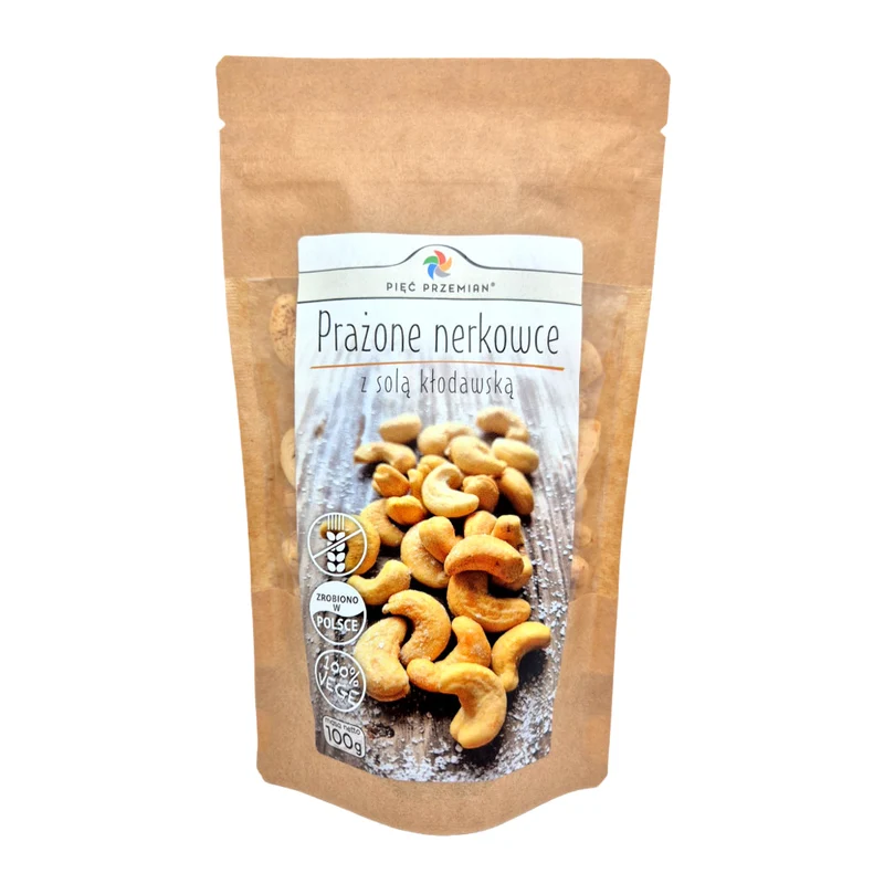 FIVE CHANGES Geröstete Cashewnüsse mit Kłodawska-Salz 100g