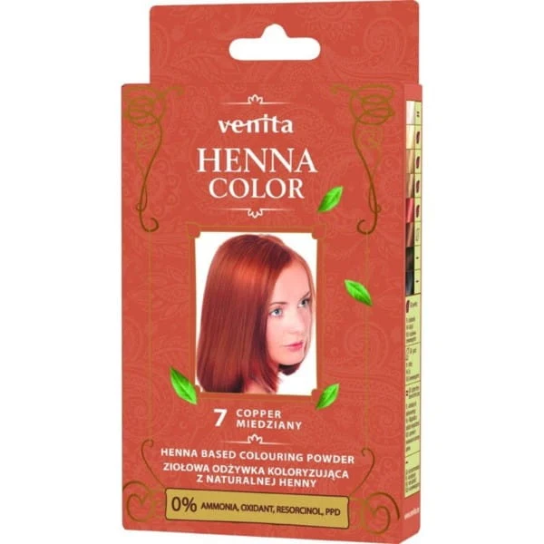 Venita Henna Farbe ZOK Nr. 7 Kupfer