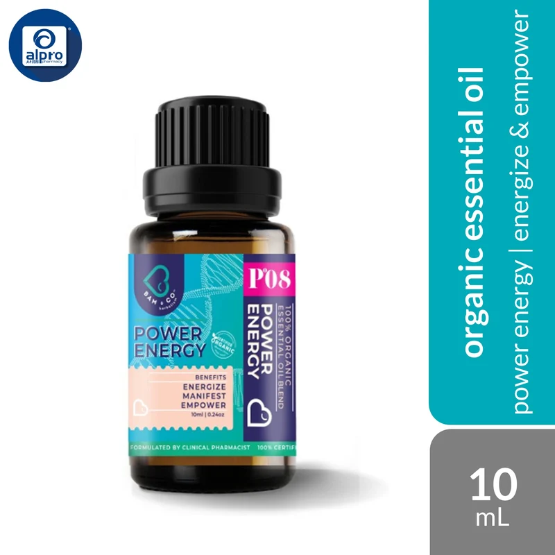 Bam & Co. Power Energy Essential Oil 10mL | Recharge & Renew Your Body