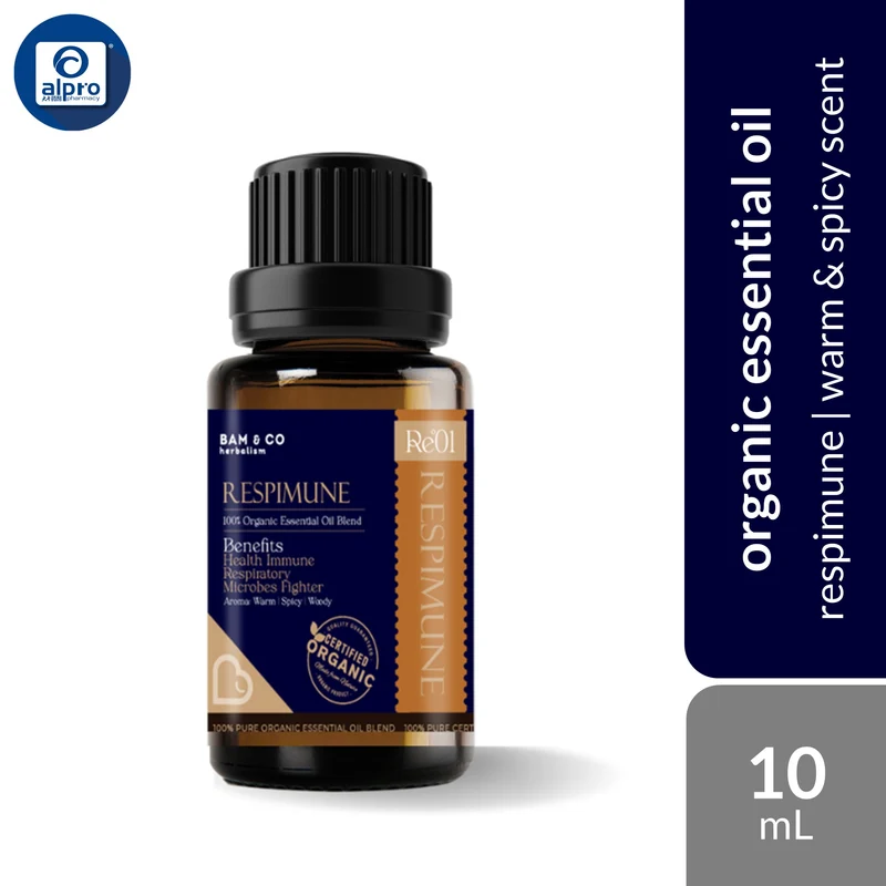 Bam & Co. Respimune Essential Oil 10mL | Warm & Spicy Scent