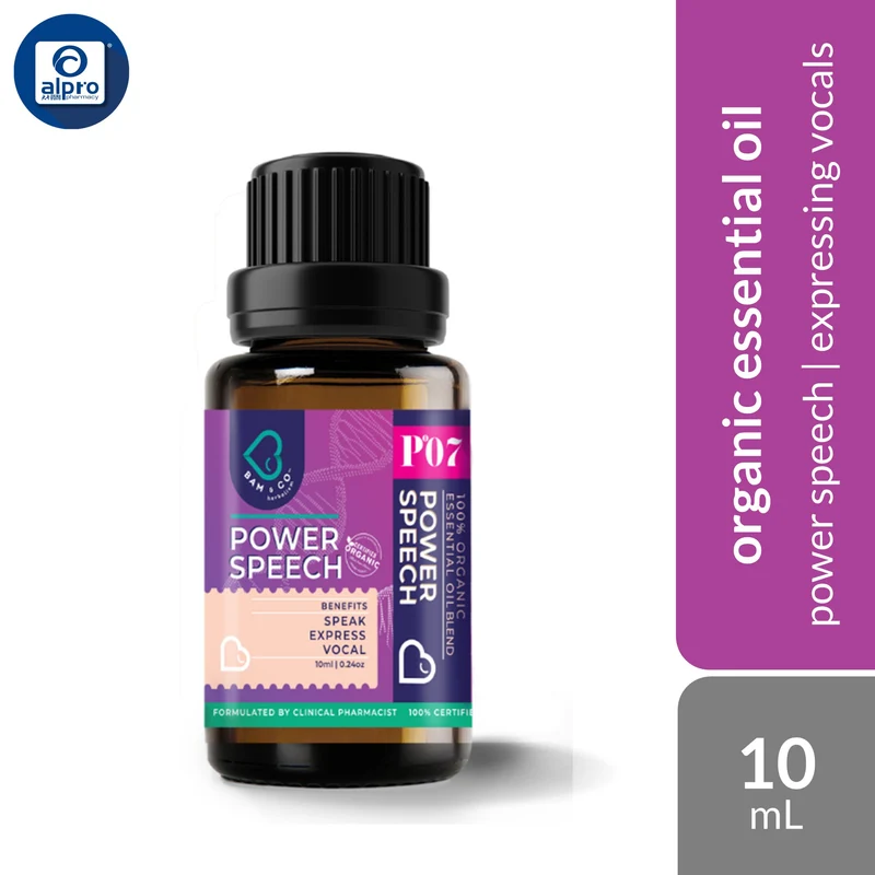 Bam & Co. Power Speech Essential Oil 10mL | Natural Speech Therapy & Helps Expressing Vocals