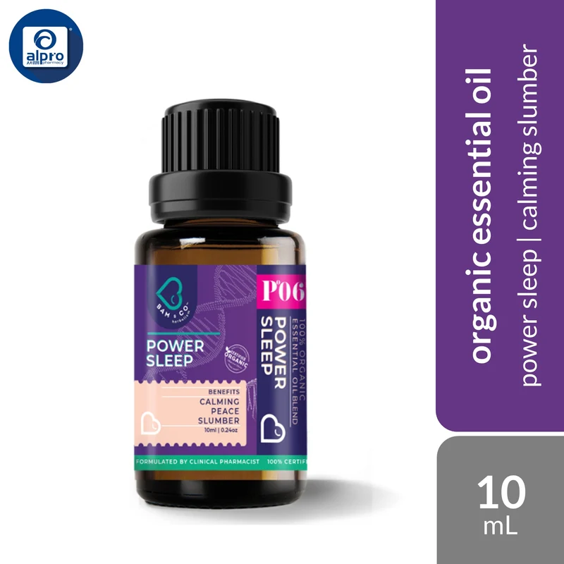Bam & Co. Power Sleep Essential Oil 10mL | Calming Effect for a Deep Slumber