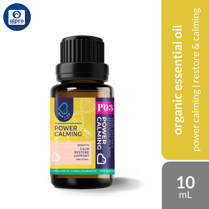 Bam & Co. Power Calming Essential Oil 10mL | Mood Restoring & Calming Effects