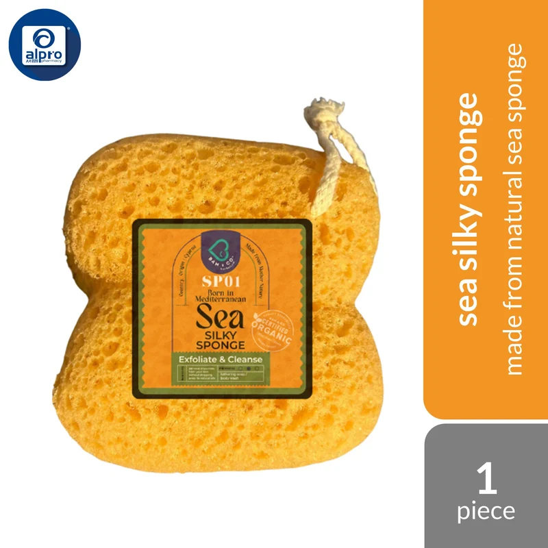 Bam & Co. Sea Silky Sponge 1s | Made from Natural Sea Sponge