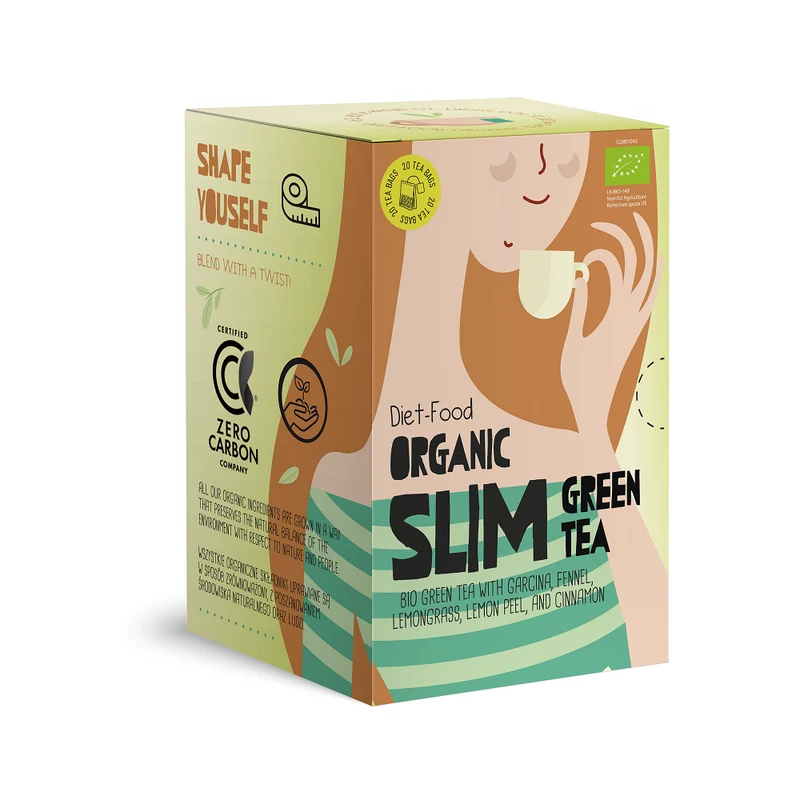 Grüner Tee zum Abnehmen SLIM GREEN BIO (1,5 g 20 Stück )30g