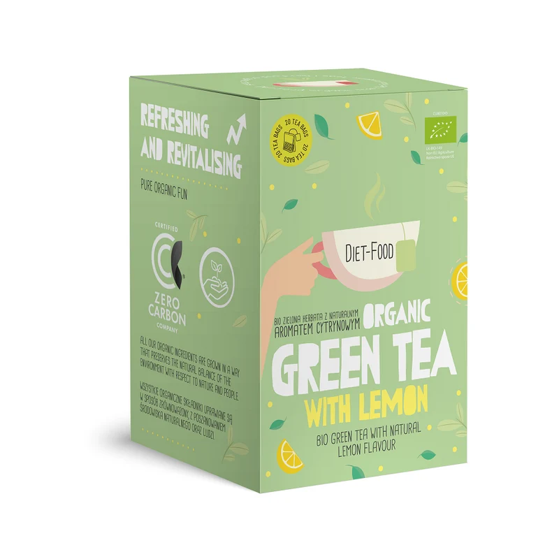 Grüner Tee mit Zitrone GRÜNER TEE MIT ZITRONE BIO (2g x20 Stück) 40 g
