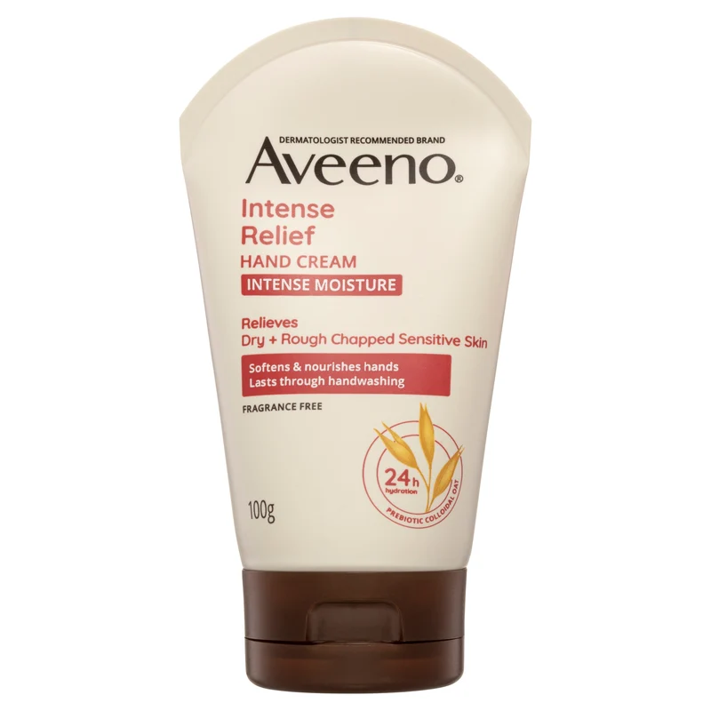 Aveeno Active Naturals Intense Relief Fragrance-Free Hand Cream 100 g