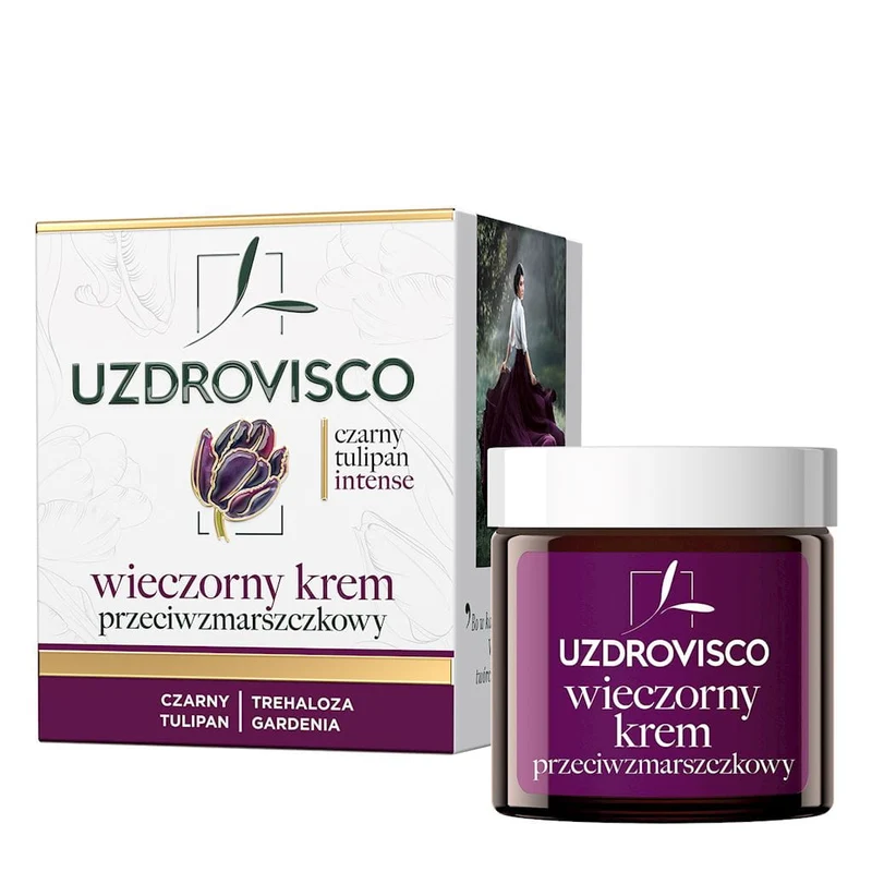 Anti-Falten-Nachtcreme 50 ml - UZDROVISCO (BLACK TULIPAN INTENSE)