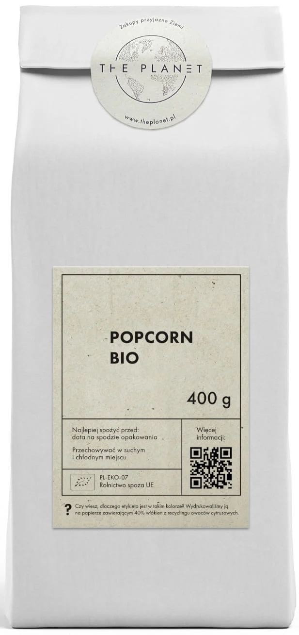 POPCORN (KORN-GETREIDE) BIO 400 g - THE PLANET