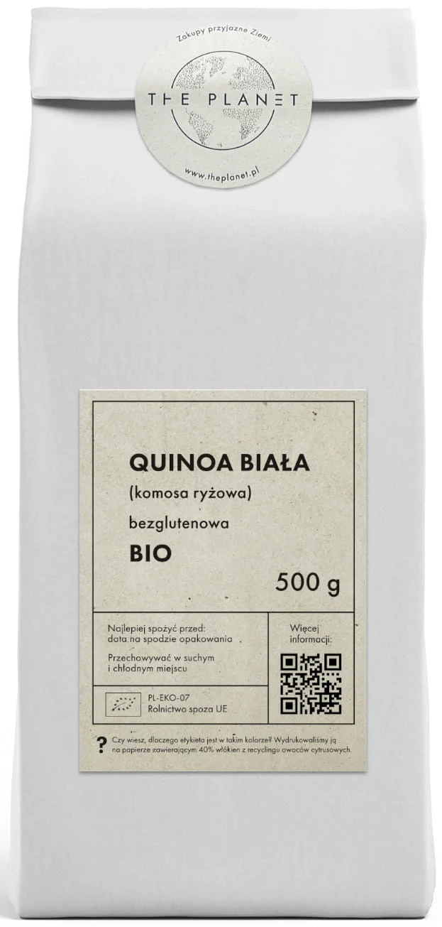WEISSER QUINOA (WEISSER REIS QUINOA) GLUTENFREI BIO 500 g - THE PLANET