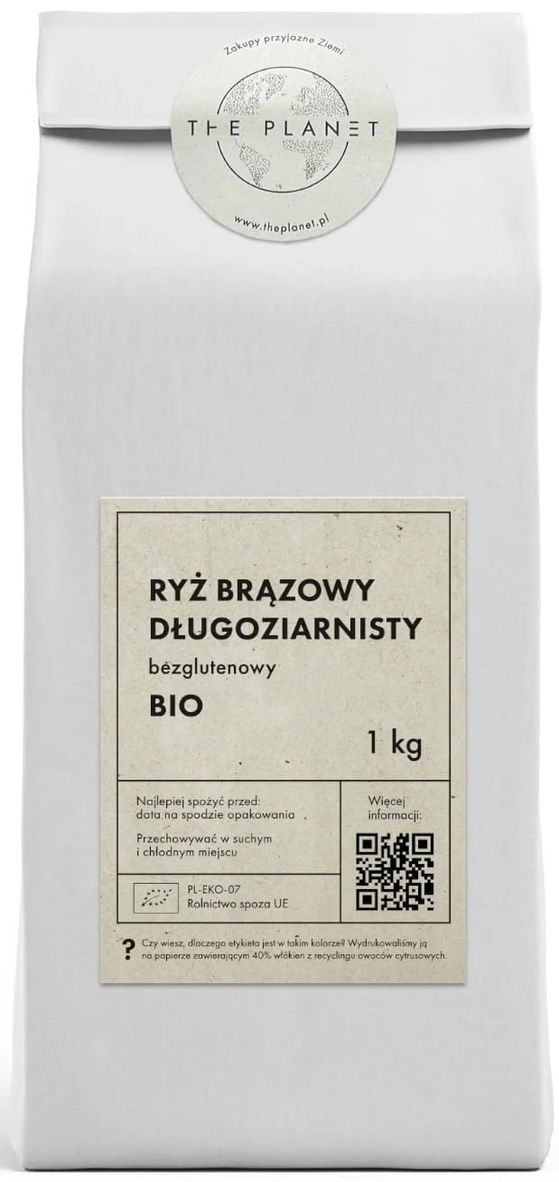 GLutenfreier Langkorn-Braunreis BIO 1 kg - THE PLANET