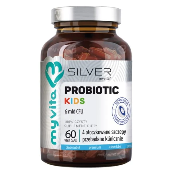 Myvita Silver Probiotic Kids 6 Milliarden KBE 60 Kapseln
