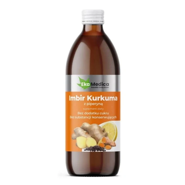 Ekamedica Ingwer Kurkuma mit Piperin 500 ml