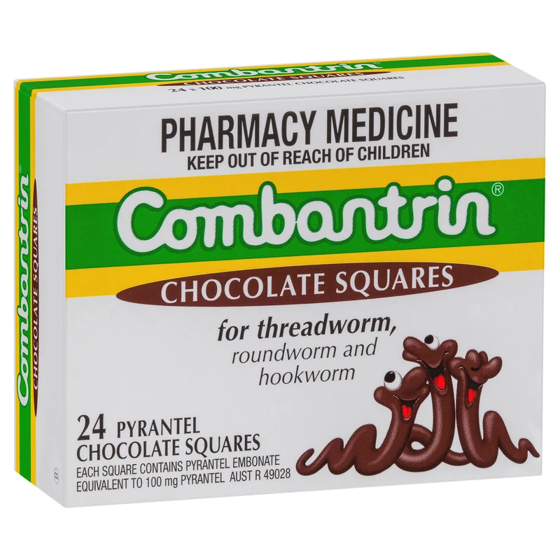 Combantrin Chocolate Squares 24 Pack